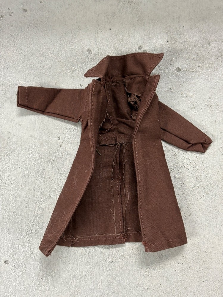 SU-CH-LTC-GB-DBN: 1/12 Dark Brown Wired Trench Coat for 6″ action figure