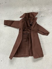 SU-CH-LTC-GB-DBN: 1/12 Dark Brown Wired Trench Coat for 6″ action figure