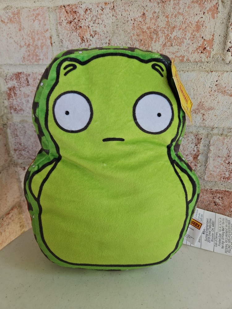 Bob’s Burgers 10” Kuchi Kopi Stuffed Animal Shaped Pillow Plush With Tag Green