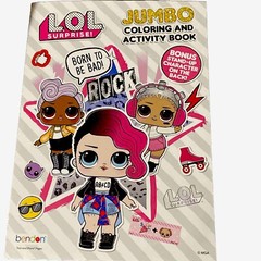 LOL Surprise Coloring and Activity Book Born To Be Bad NEW Stand-up Character