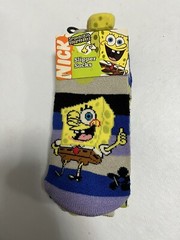 VINTAGE 2005 VIACOM NICKELODEON SPONGEBOB SQUAREPANTS SLIPPER SOCKS One Size