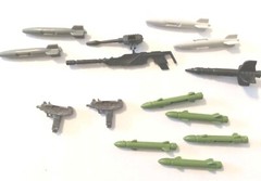 Lot Of 13 Mixed GI Joe Weapons Vintage Pre-owned Plastic Assortment