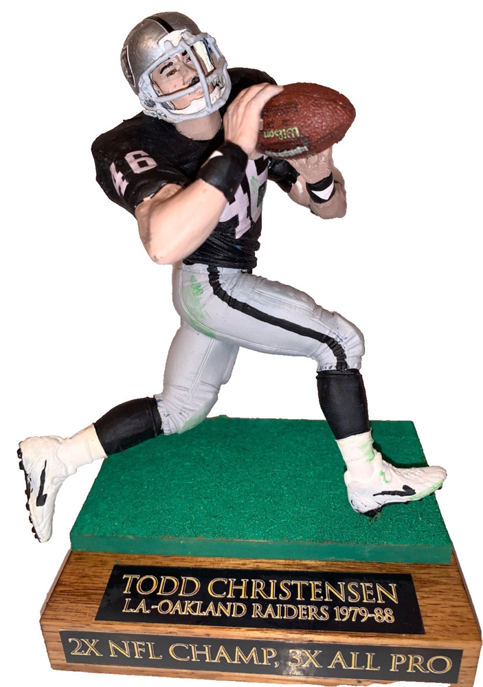 Custom NFL Mcfarlane football L.A./Oakland Raiders TE Todd Christensen legend