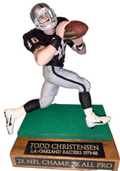 Custom NFL Mcfarlane football L.A./Oakland Raiders TE Todd Christensen legend