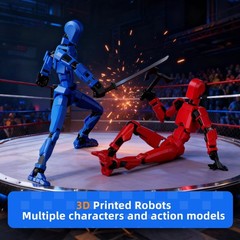 (Assembly Completed) 8 Packs Dummy13 Action Figure Set, 3D Printed ActionFigu…