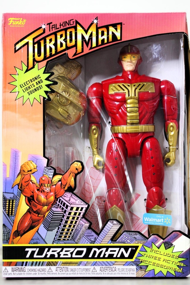 Funko Talking Turbo Man Figure Walmart Exclusive Jingle All The Way Lights Sound