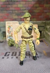 GI JOE ~ 1984 RECONDO THIN GREEN STRIPES VERSION ~HARD TO FIND 100% comp & CARD