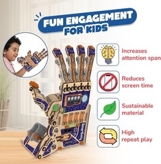 DIY Mechanical Hand STEM Robotics Toy Kit for Kids 8+ Science Engineering Gift