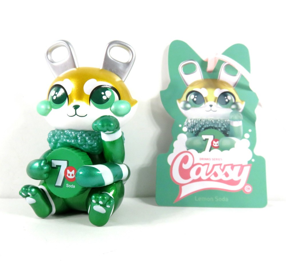 Moetch Cassy Cat Drink Series Mini Figure Lemon Soda NEW