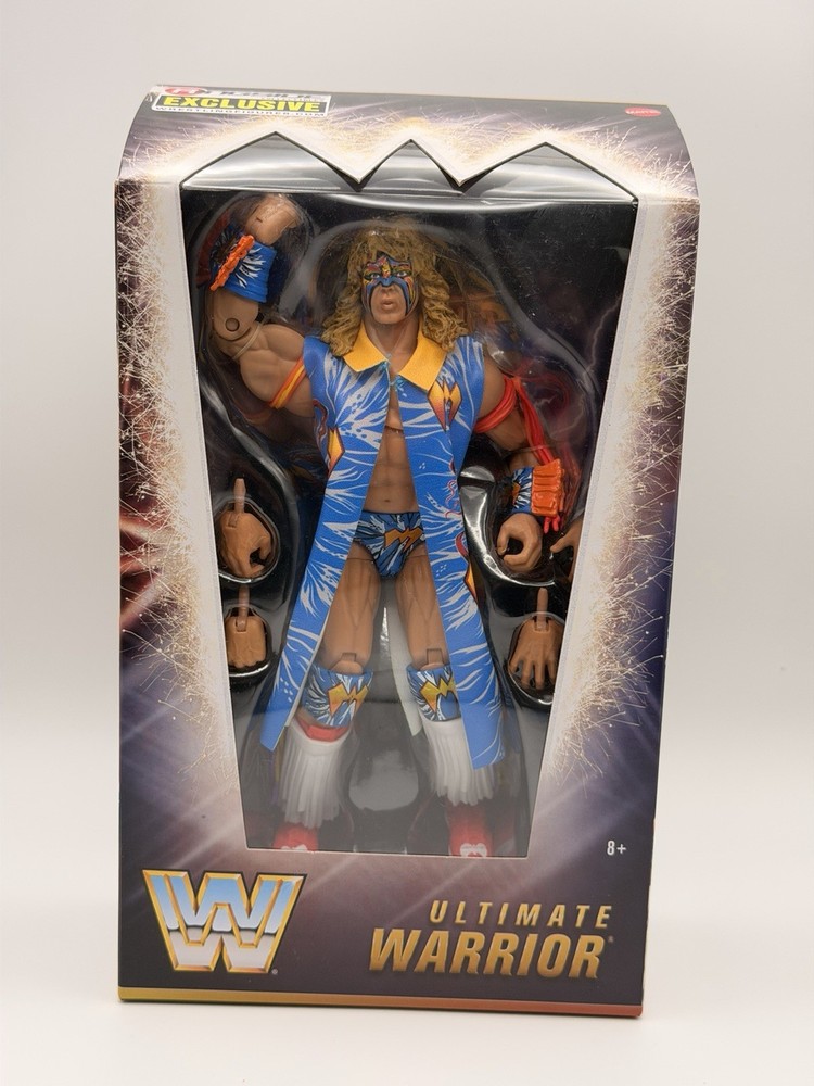 Mattel WWE The Ultimate Warrior Exclusive Action Figure w/ Alt Hands Age 8+