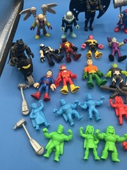 DC Toy Box Jackpot Batman, Superman, Joker + 40+ Figures, Bike, Weapons Mashem