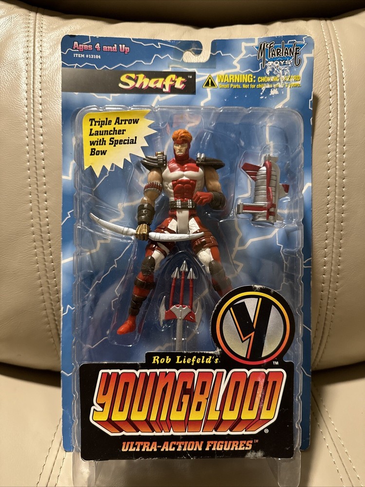 SHAFT 1995 Mcfarlane toys ROB LIEFELD’S YOUNGBLOOD series 1 Figure NIB 86