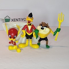Looney Tunes DC Mash-Up Figures Lot Tweety, Daffy Duck, & Taz WB 100 Years