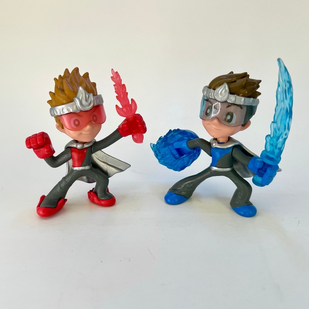 Ninja Kidz TV Series Mini 2.5″ Action Figure Toy Lot of 2