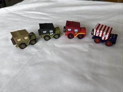 Disney Pixar Cars Movie Lot Of 4 Toy Car Jeeps Die Cast/Plastic NICE!