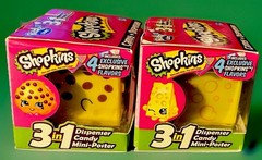Shopkins 3 in 1 Radz Cubez Dispenser with Mini-Poster Candy Exp. 3/15/2020