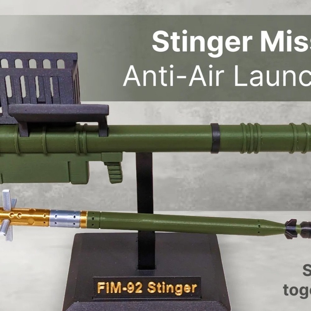 1/7 FIM-92 Stinger Missile Launcher Diecast Static Model Military DesktopDisplay