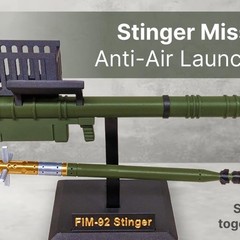 1/7 FIM-92 Stinger Missile Launcher Diecast Static Model Military DesktopDisplay
