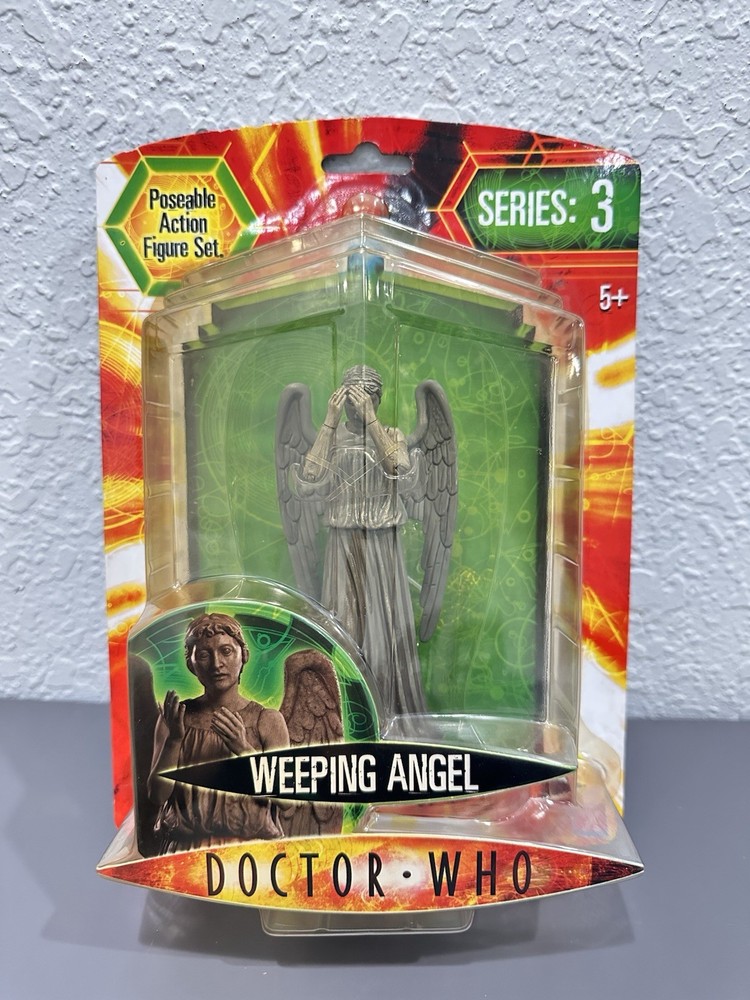 Vintage Doctor Who Weeping Angel Hiding Calm Face Poseable Action Figure New