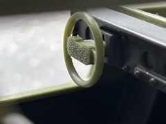 GI Joe VAMP Jeep Green Steering Wheel 3D Printed Custom