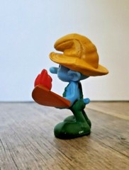 Smurf Farmer 2011 Peyo McDonalds TV Movie Character Toy 2.75”H