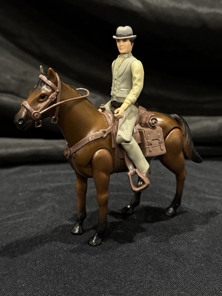 Vintage Kenner Butch Cassidy 3 3/4” Figure And Horse “Buff” (complete tack)