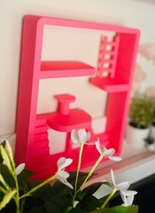 Pink Smiski House Shelf | Mini Figure Room Display | Kawaii Decor | Sonny Angels