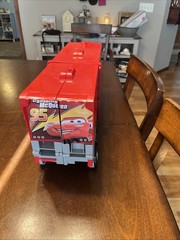 Disney Cars Super Track Mack Transforming Truck and Racetrack W/ 1 car. Working