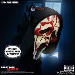 Mezco Living Dead Doll: Scream Bloody Glow-in-The-Dark Ghostface, 10″