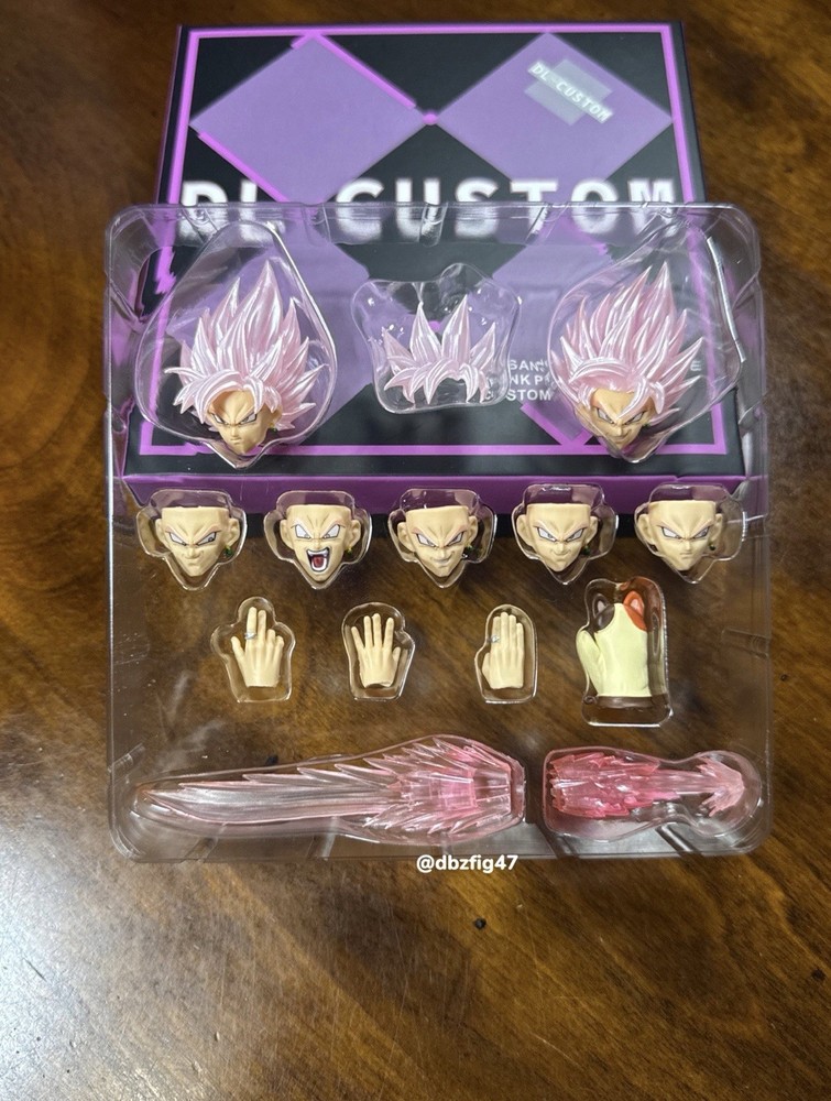 SH Figuarts Goku Black Rose “Sanction of Justice” DL Custom Pink Pearlescent NEW