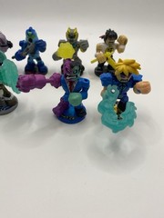 Akedo Ultimate Arcade Warriors Action Figures Warriors Moose Enterprise Lot Of 7