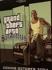 2004 Grand Theft Auto STANDEE GAME STORE Counter DISPLAY poster XBOX PlayStation