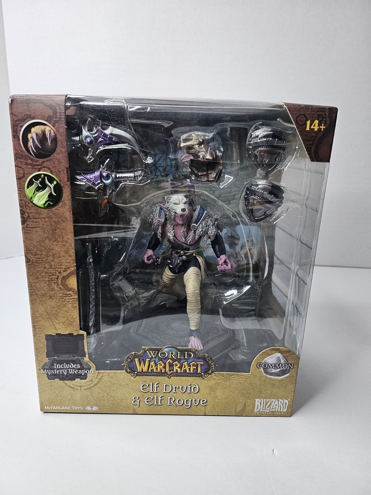 McFarlane WORLD of WARCRAFT – ELF DRUID & ELF ROGUE (COMMON)