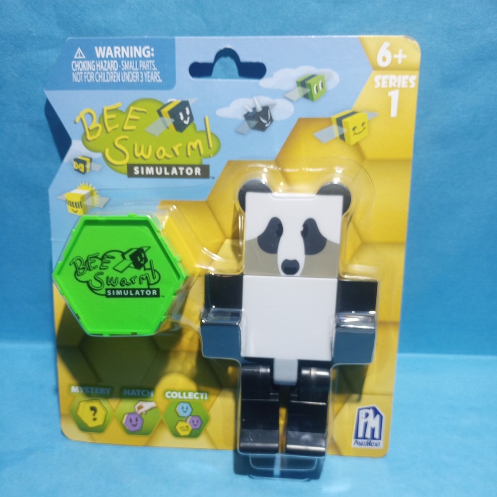 BEE SWARM SIMULATOR Panda Bear Figure & Mystery Honeycomb Roblox 2022 NEW