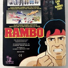 Toy Island 1995 Rambo Enemy Attack Set 3.75 in Vintage Rare Unopened From Japan