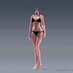ANT 1:12 Seamless Female Body Large Bust Plump Hip for 6inch Action Figure Model