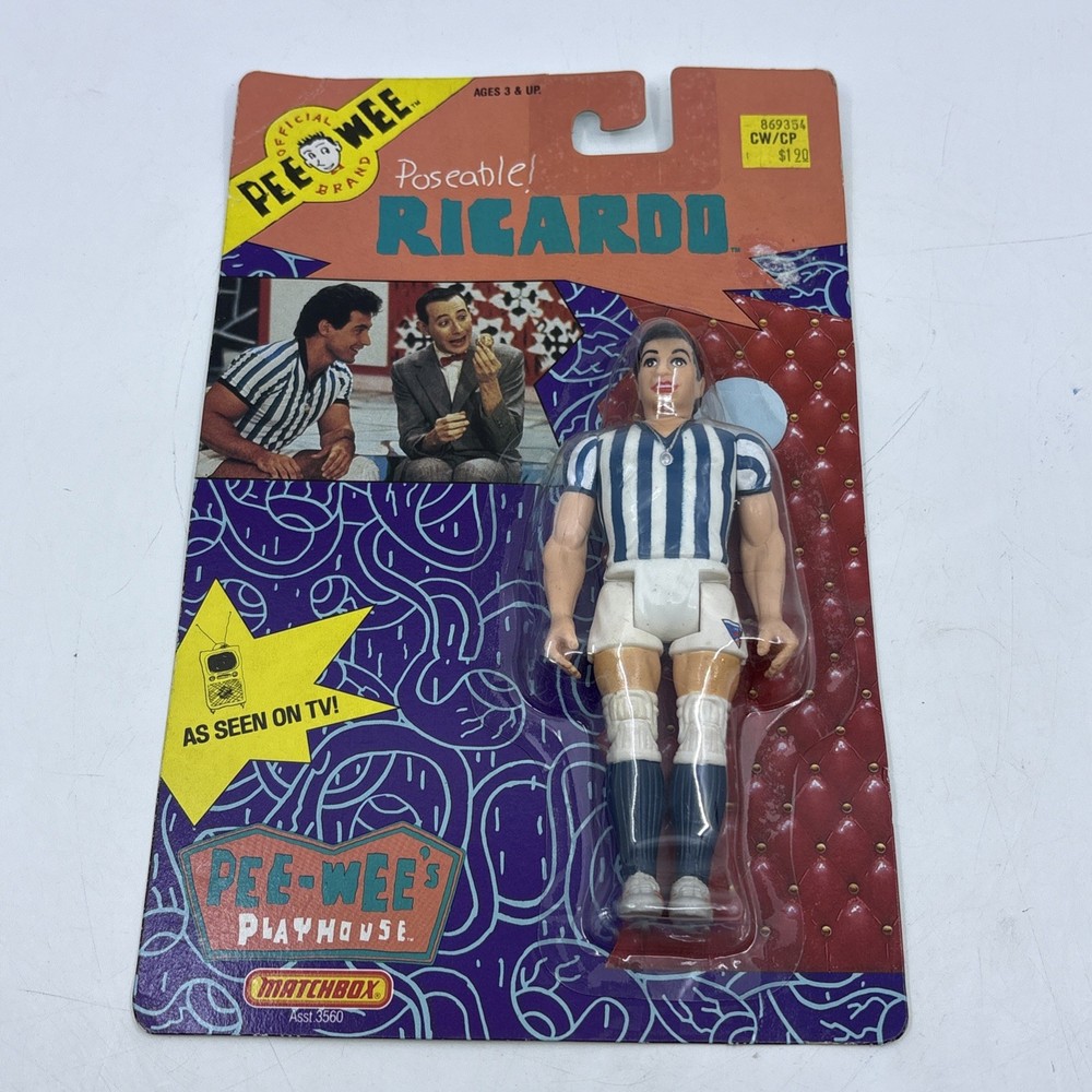 Vintage 1988 Ricardo Pee-Wee Herman Pee-Wee’s Playhouse Figure – NEW SEALED