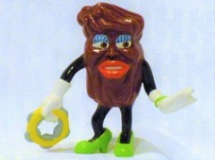 California Raisins, Red, Green & Yellow Shoes, Set of 3 Dancers, 2 1/2″ Tall
