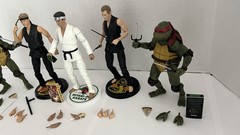 Cobra Kai 3 Figures Johnny, Daniel, Kreese and TMNT Leonardo – Rafael Lot ⭐️