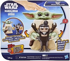 Star Wars Knuddelspaß Grogu, 16,5 cm große elektronische Action-Figur & Anzellan
