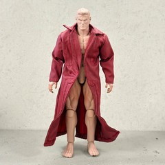 PB-STLD-LTC-B: B-Grade 1/12 Maroon Red Wired Coat for 6″ action figure body