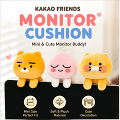 Kakao Friends Mini Monitor Plush Clip Cushion Ryan Apeach Choonsik Korea