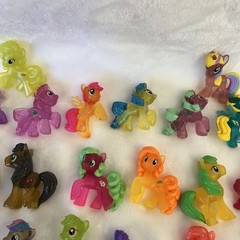 My Little Pony Blind Bag Lot of 47 Mini 2″ MLP Figures w/ Glitter & Transparent