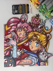 1 Of 1 Sailor Moon Signed Custom Grad Cap Topper By Voice Actor Terri Hawkes JSA