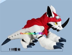Anime Digimon Huckmon Big Doll Plush Stuffed Soft Toy 60cm Pillow Christmas Gift