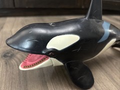 Vintage Chap Mei Toys R’ Us Orca Killer Whale 11″ Action Figure Toy Working Jaw