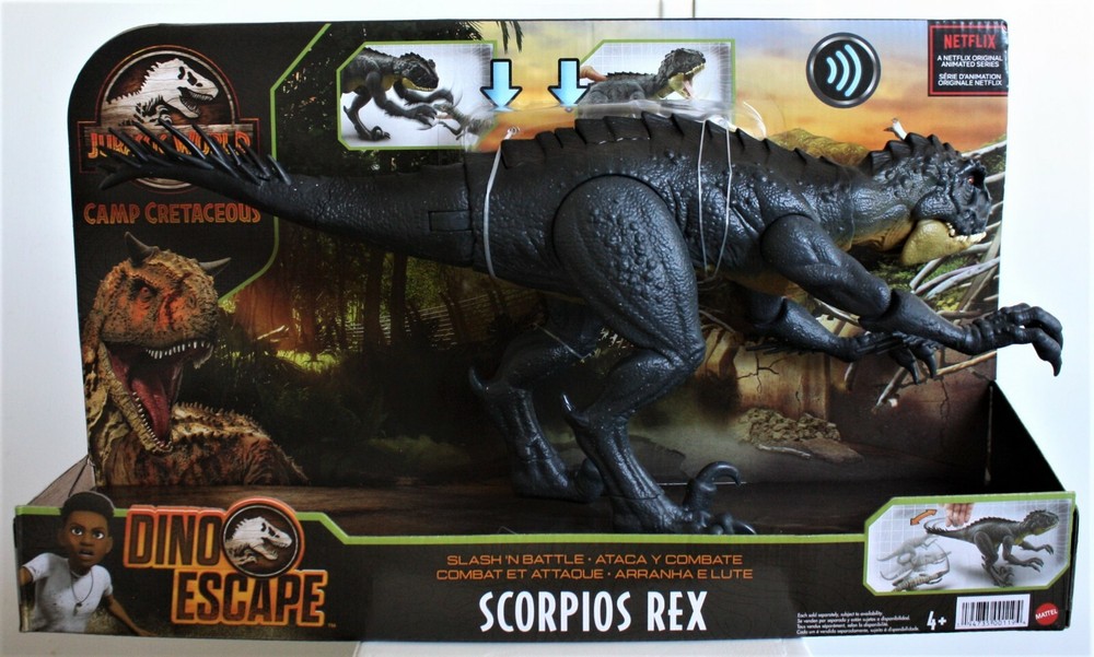 Mattel Jurassic World Camp Cretaceous Dino Escape SCORPIOS REX figure