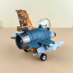 NG Fortune Leopard Q-version Model F-16AM Fighter Jet Aircraft Model