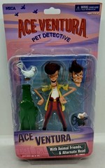 NEW! Ace Ventura Pet Detective Figure w Animal Friends Alt Head (NECA, 2020) 🔥