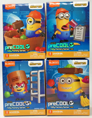 Blokees Minions PreCool Jelly Factory Series Model Kit Action Figure Set of 4